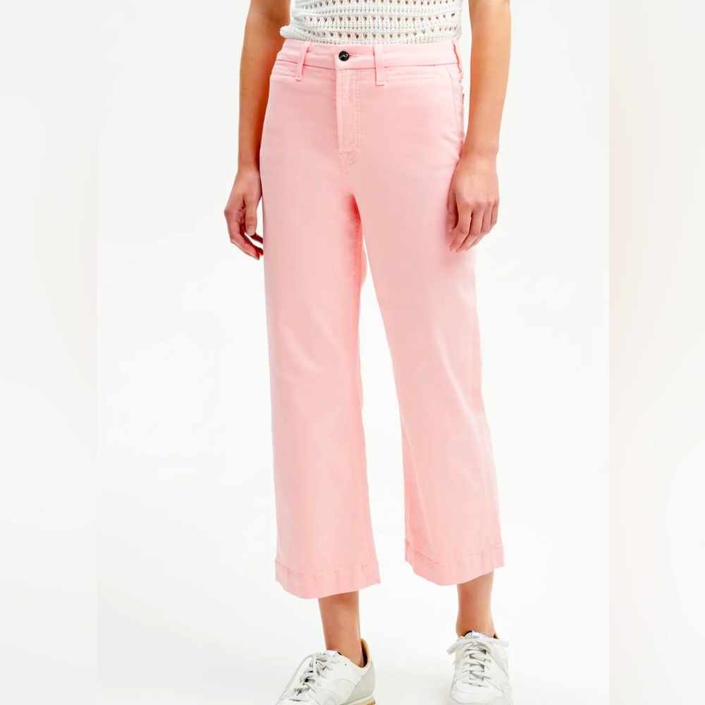 Jen 7 Seven for All Man Kind Cropped Wide Leg Jeans NWT Size12